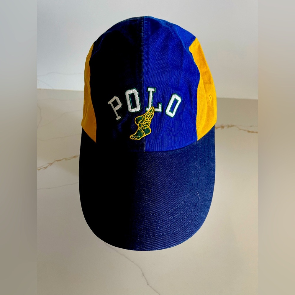 Vintage polo Ralph Lauren p-wing hat graphic snowbeach bear new with tags